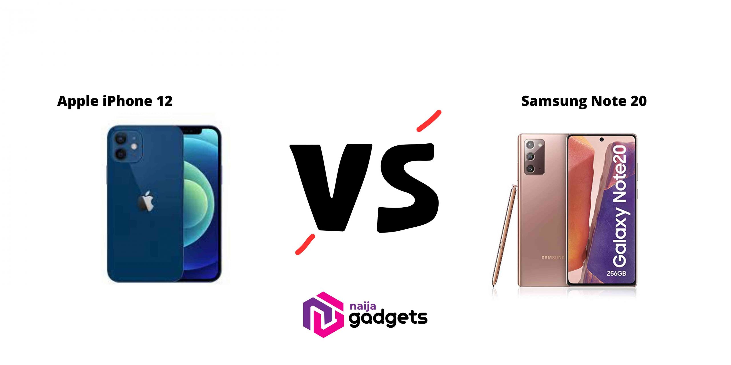 iphone 12 vs samsung note 20