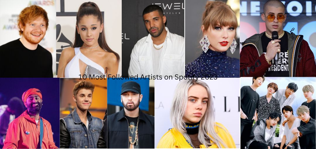 10 Most Followed Artists on Spotify 2023