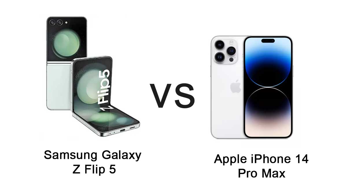 Samsung Galaxy Z Flip 5 vs. Apple iPhone 14 Pro Max